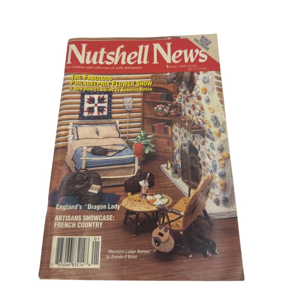 Nutshell News January 1994 Miniatures Craft Artisans Collectors Magazine